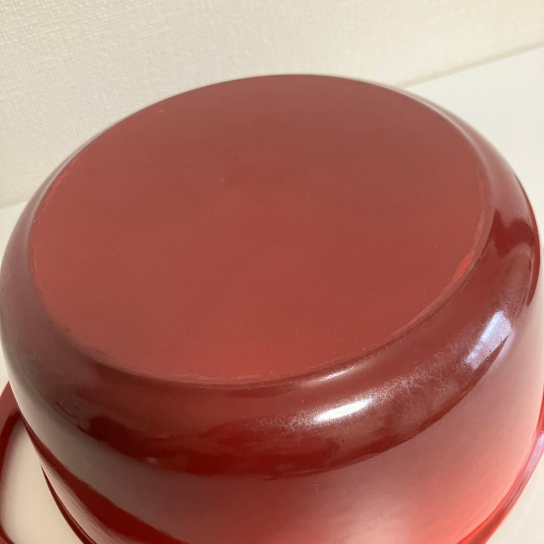 【期間限定値引き】【中古】ルクルーゼ センセーション ココット 20cm レッド