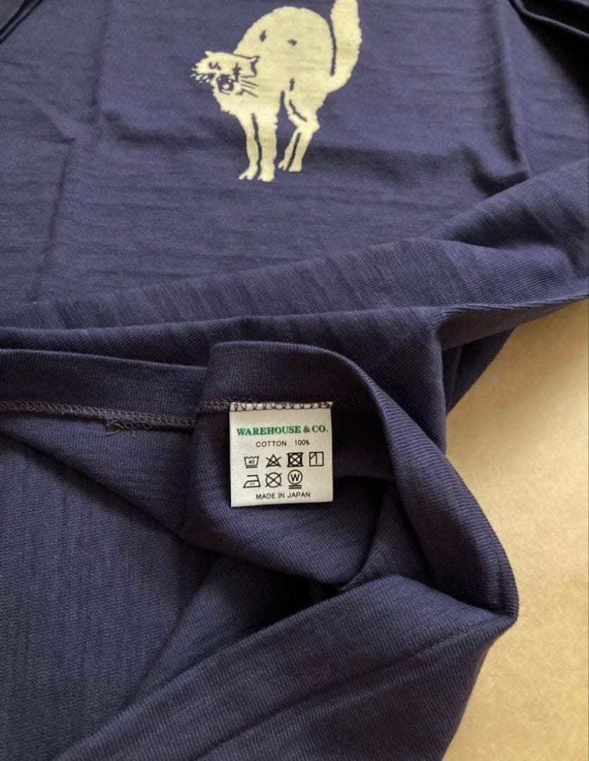 新品 ウエアハウス 4601 RESERVE キャット Tシャツ XL ナスコン