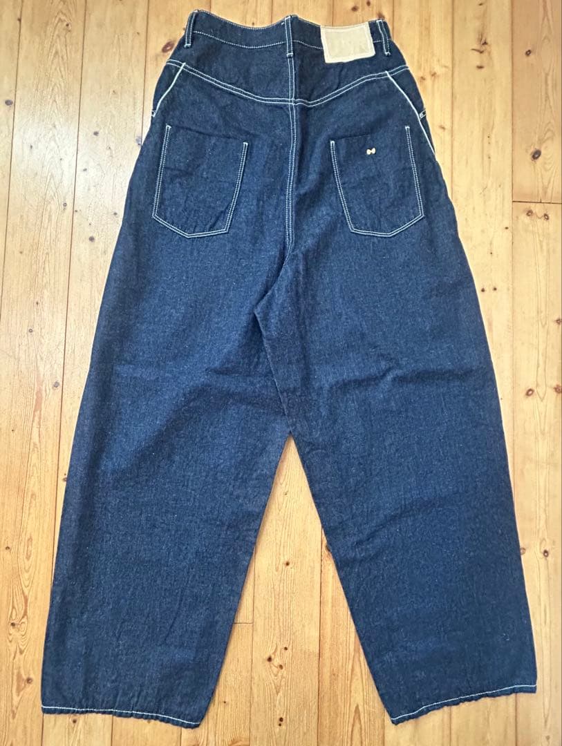 美品　ミナペルホネン every day ワイドデニム　34