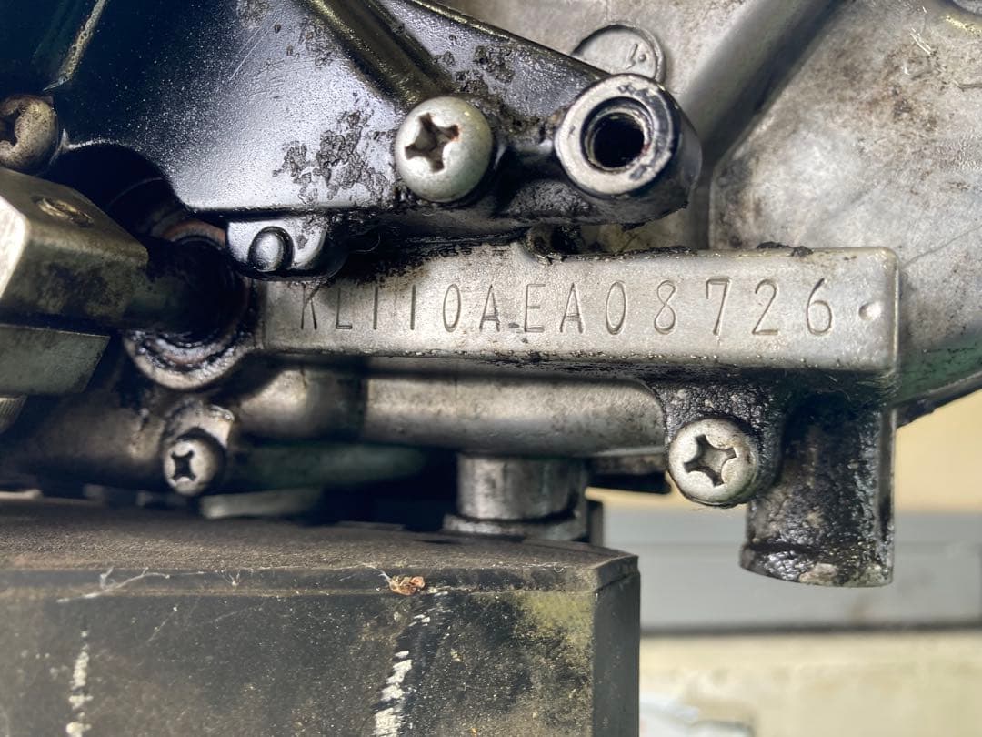 カワサキ　KSR110A 実働エンジン