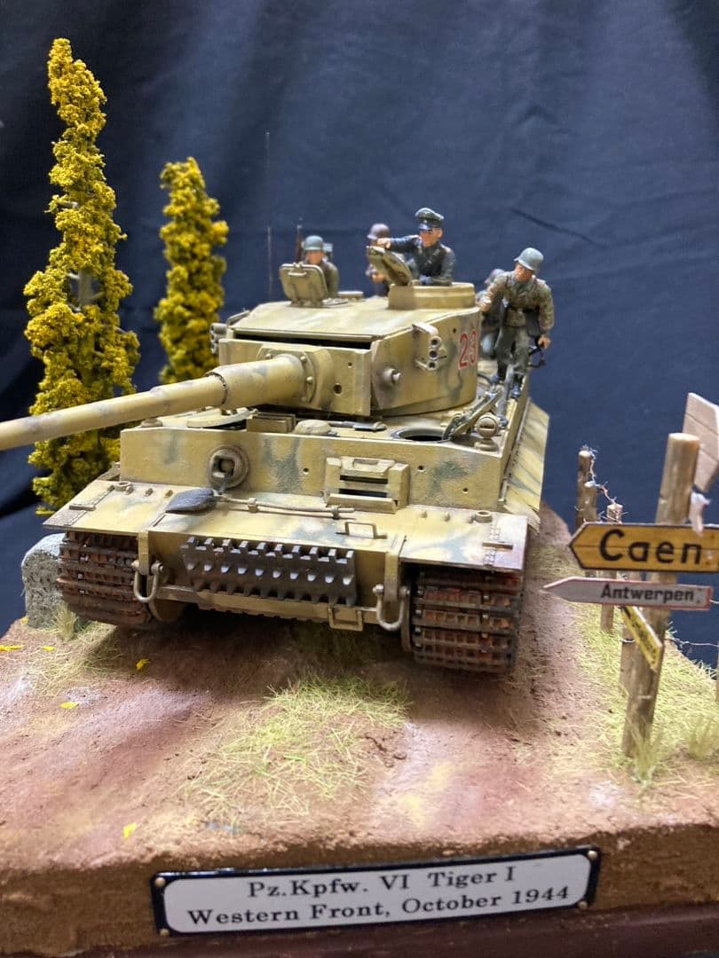 ティーガーI、西部戦線 ミリタリー　ジオラマ