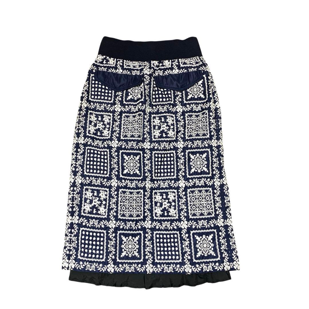 sacai Reyn Spooner コラボ タイトスカート 刺繍【サイズ1】