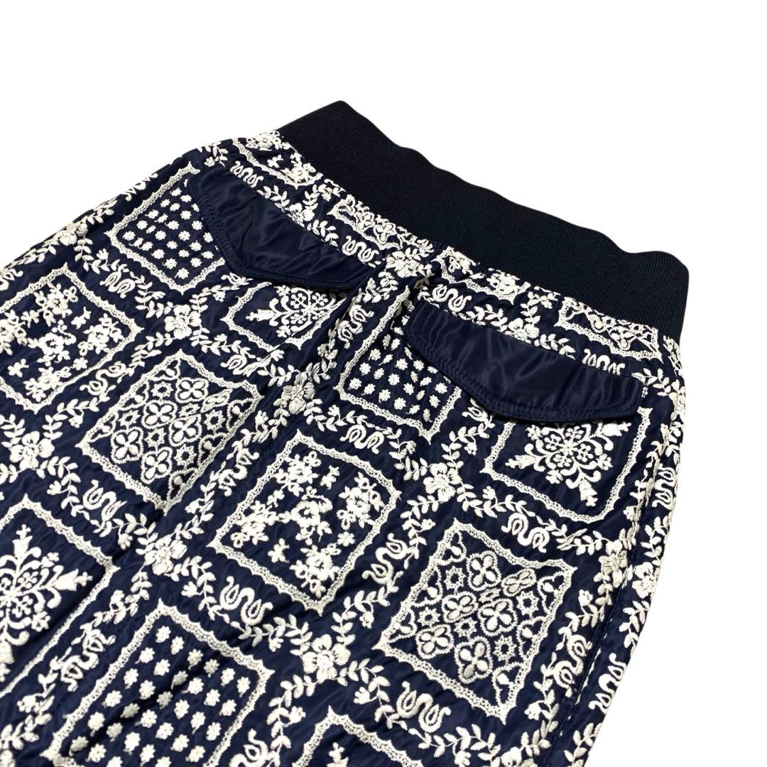 sacai Reyn Spooner コラボ タイトスカート 刺繍【サイズ1】