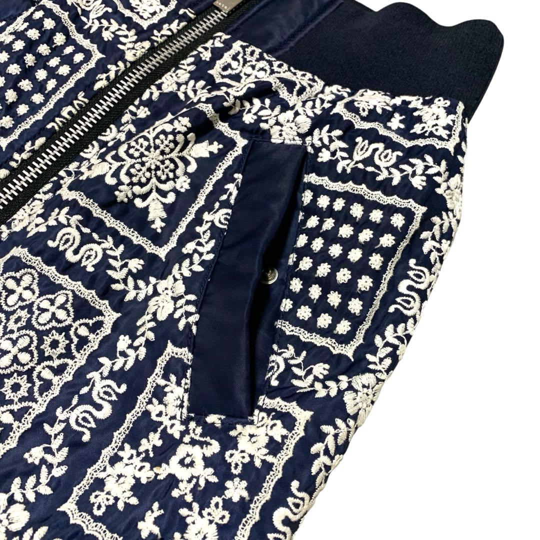 sacai Reyn Spooner コラボ タイトスカート 刺繍【サイズ1】