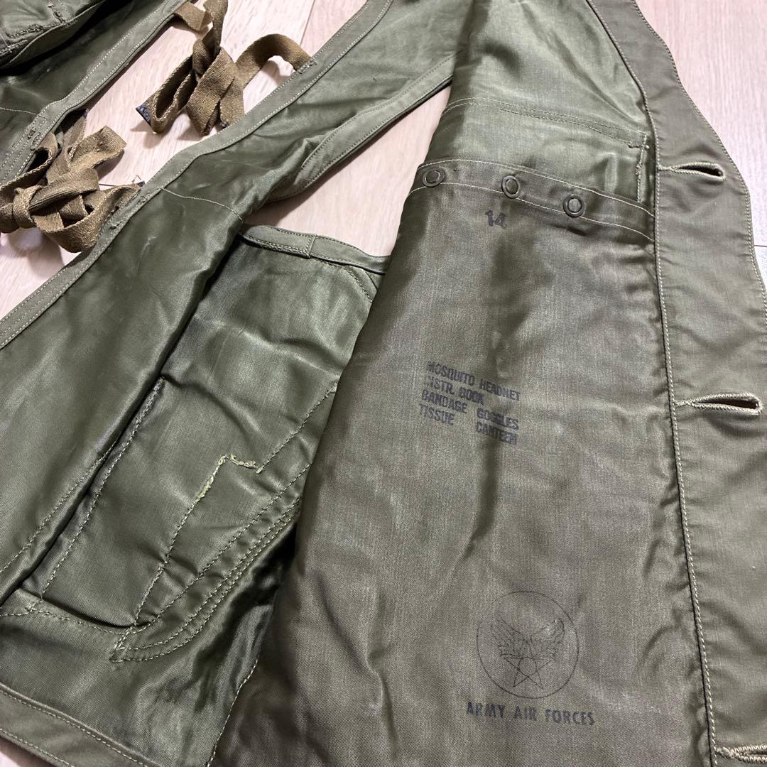 40's army air force c1ベスト　ラジオ　ミリタリー　実物