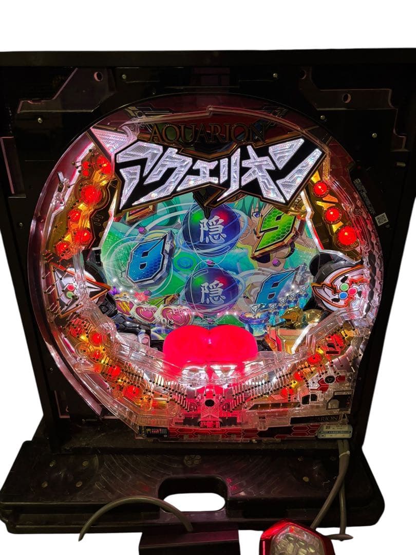卓上パチンコ CRフィーバーアクエリオンW R オートボタン付き100V 319