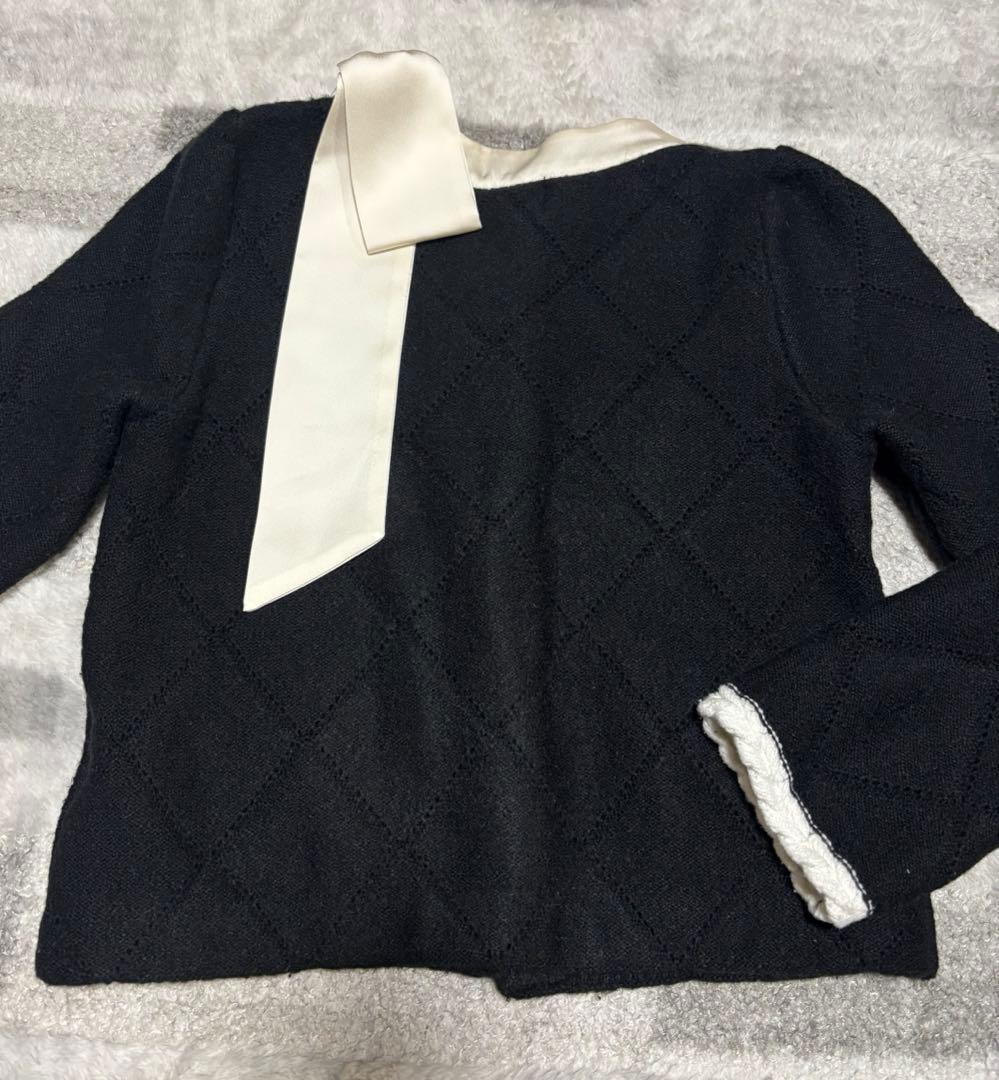 〈MARIEBELLEコラボ〉Ribbon Knit Jacket