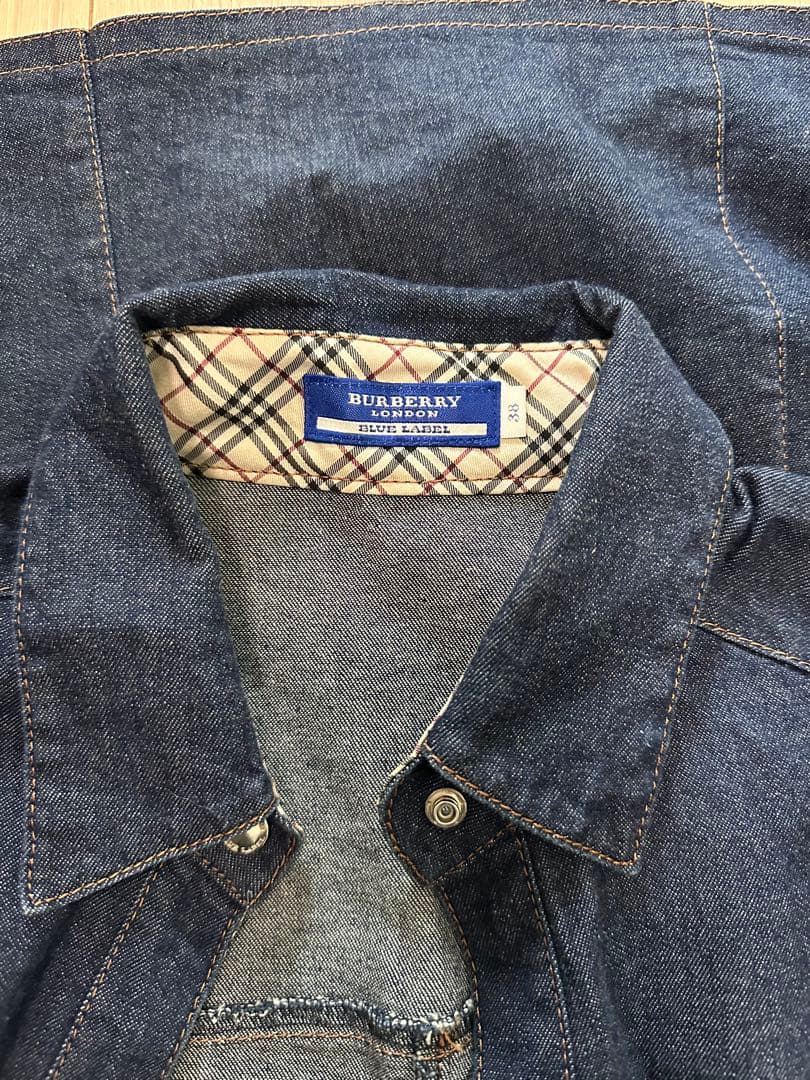 BURBERRY デニム 長袖 シャツワンピース 七分袖