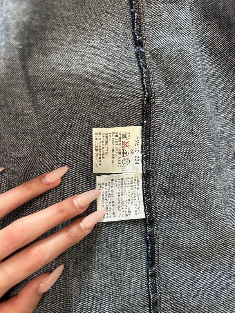 BURBERRY デニム 長袖 シャツワンピース 七分袖