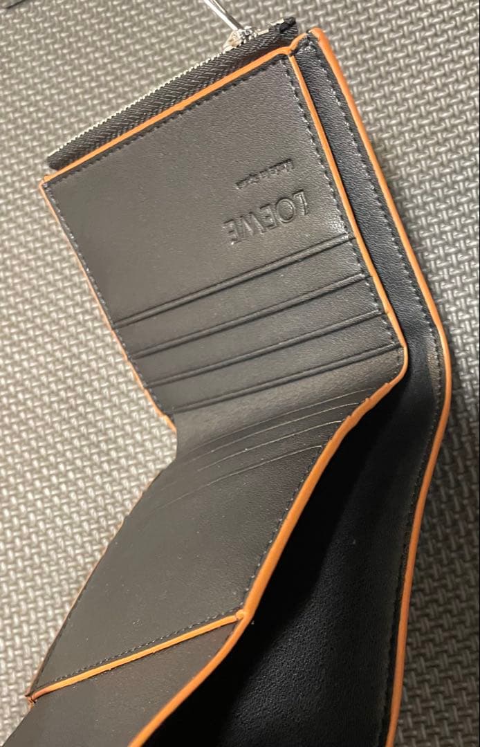 LOEWE アナグラム 三つ折り財布 ブラック