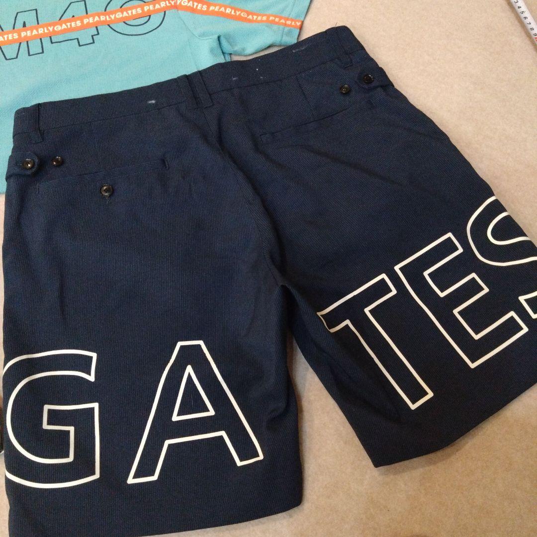 ★PEARLY GATES★ロゴ入りハーフパンツ＆ハイネックシャツ サイズ6