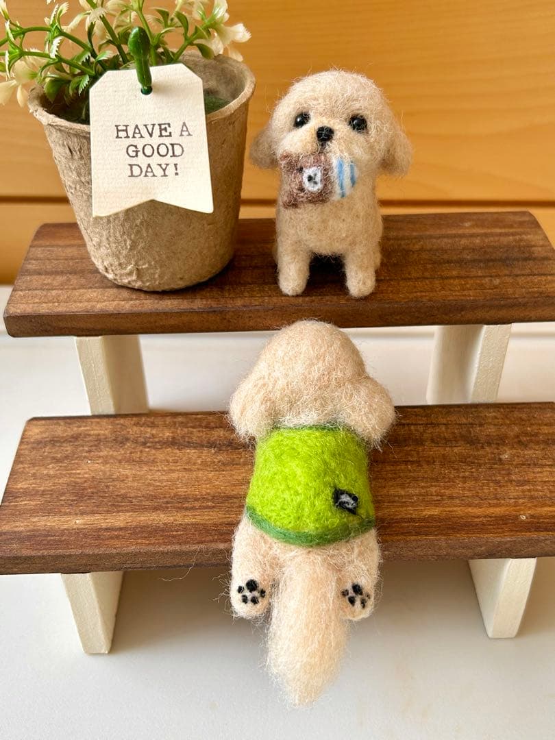 花凜♪犬 MIXちゃん 羊毛フェルト ハンドメイド