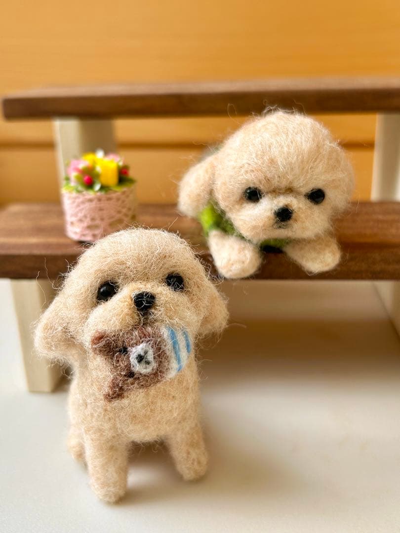 花凜♪犬 MIXちゃん 羊毛フェルト ハンドメイド