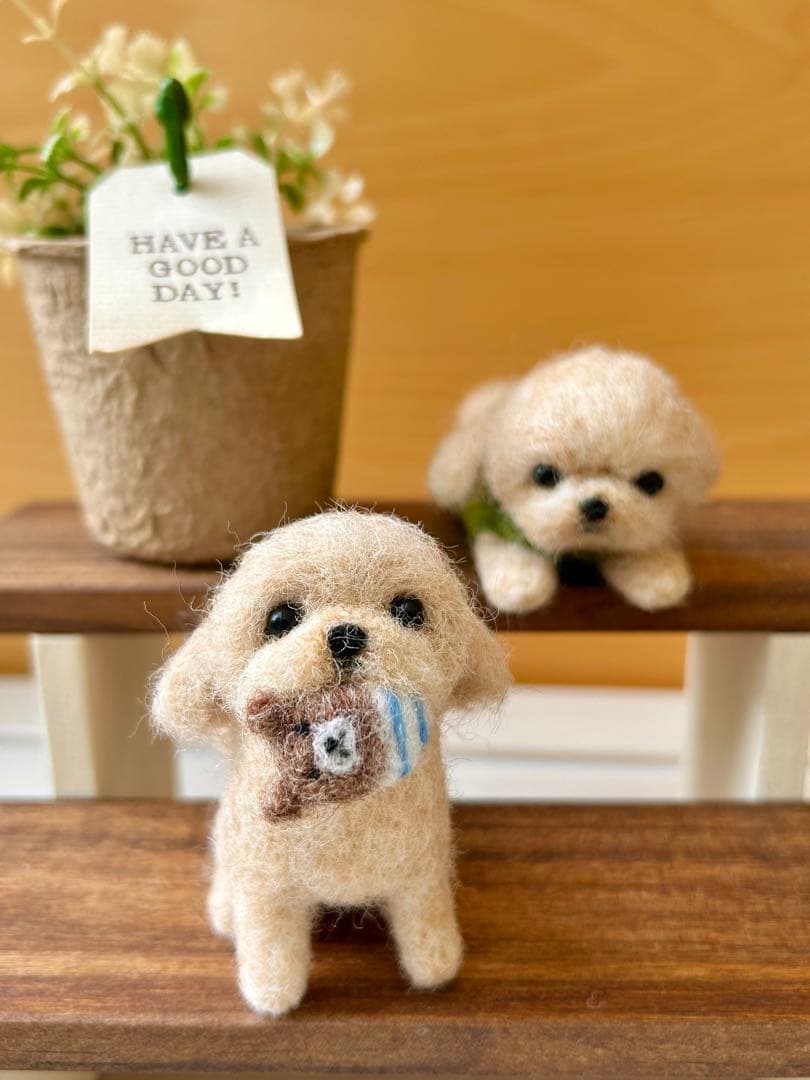 花凜♪犬 MIXちゃん 羊毛フェルト ハンドメイド