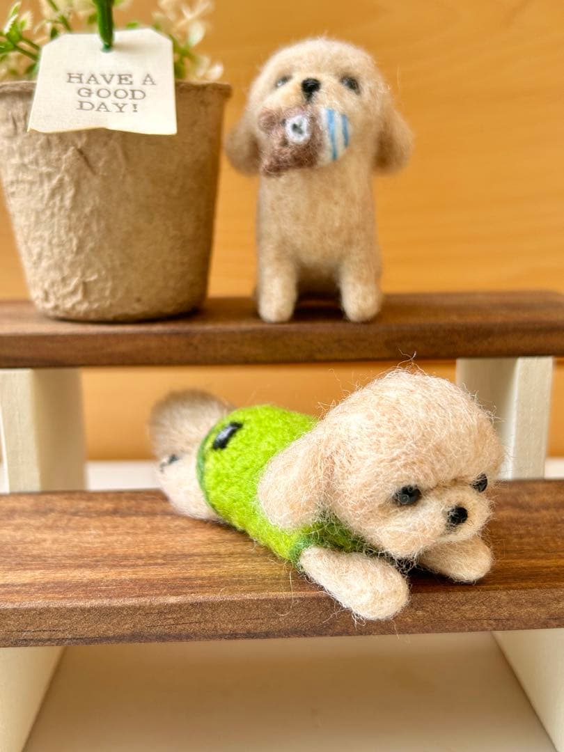 花凜♪犬 MIXちゃん 羊毛フェルト ハンドメイド