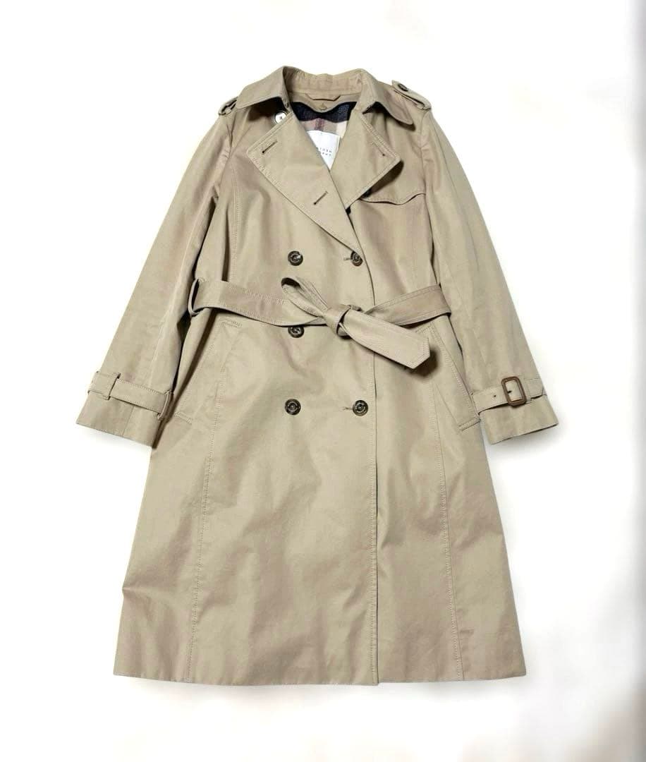 極美品 マッキントッシュ トレンチコート ベージュ 38 ライナー M ゆとり有