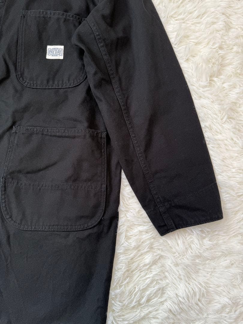 PAYDAY 別注　ショップコート カバーオール　黒　Lサイズ　メンズ