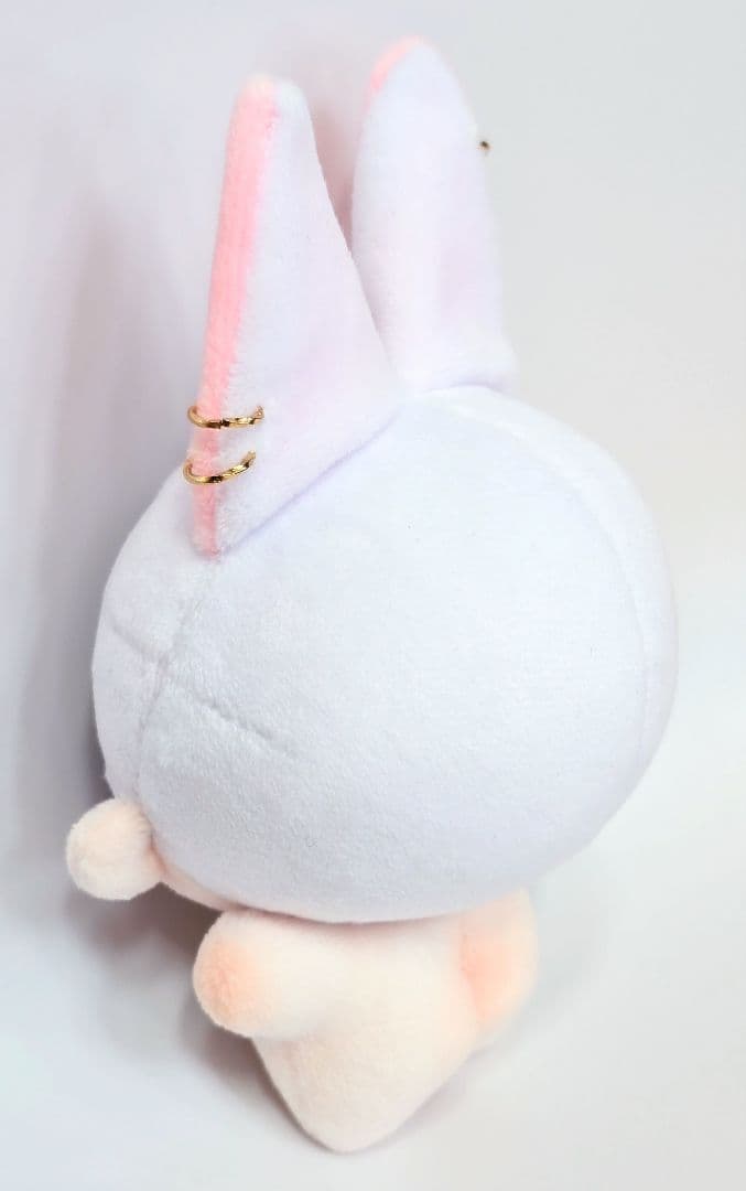 自作 無属性 ぬいぐるみ 白髪のケモ耳くん 10cm