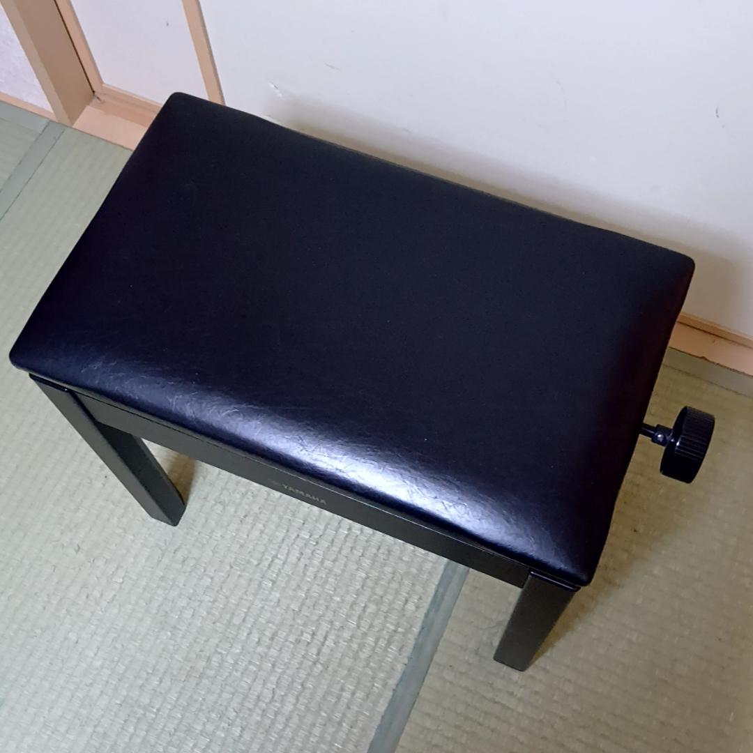 【週末特価】YAMAHA　ヤマハ　ピアノ椅子　高さ調整可能　ブラック　昇降式