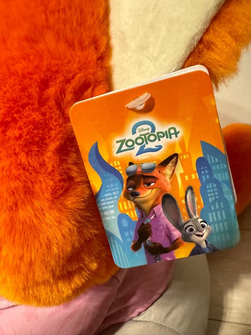 ズートピア　ニック disneyブランケット入りフワフワぬいぐるみ　50cm