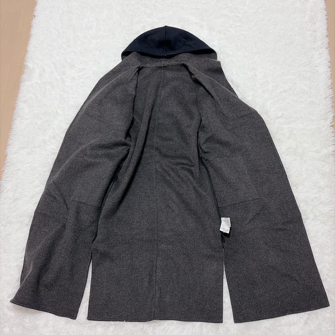 【美品】PLST ウールテンセル リバーロングコート ダブルフェイス 895