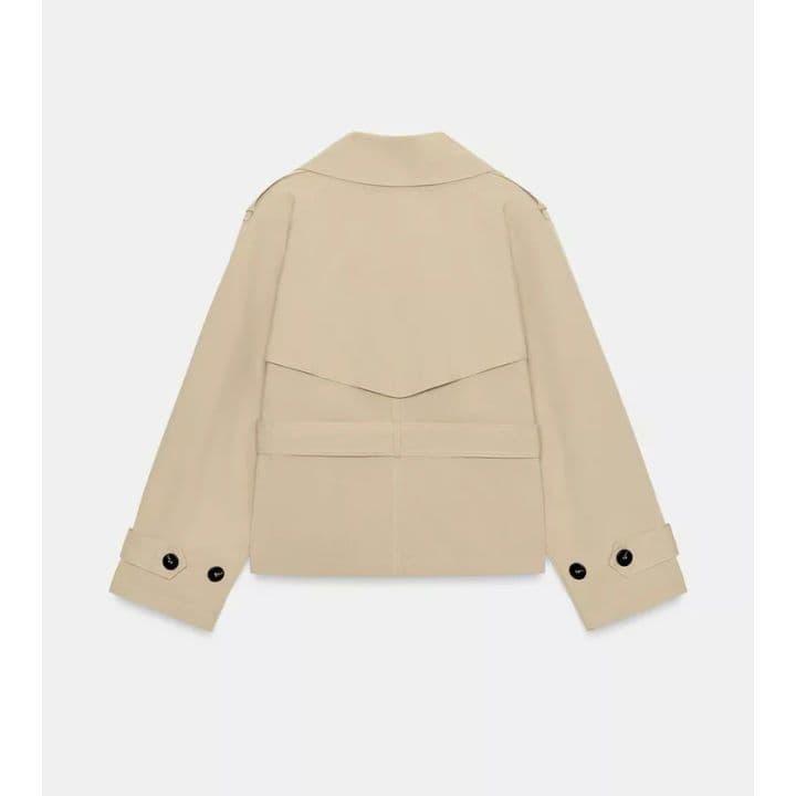 ZARA ショートトレンチコート ショルダーパッド付き XS 完売品