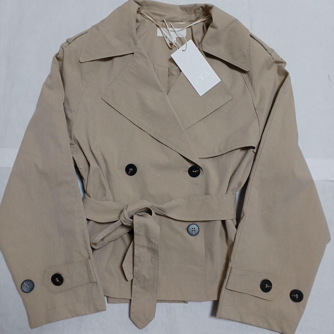 ZARA ショートトレンチコート ショルダーパッド付き XS 完売品
