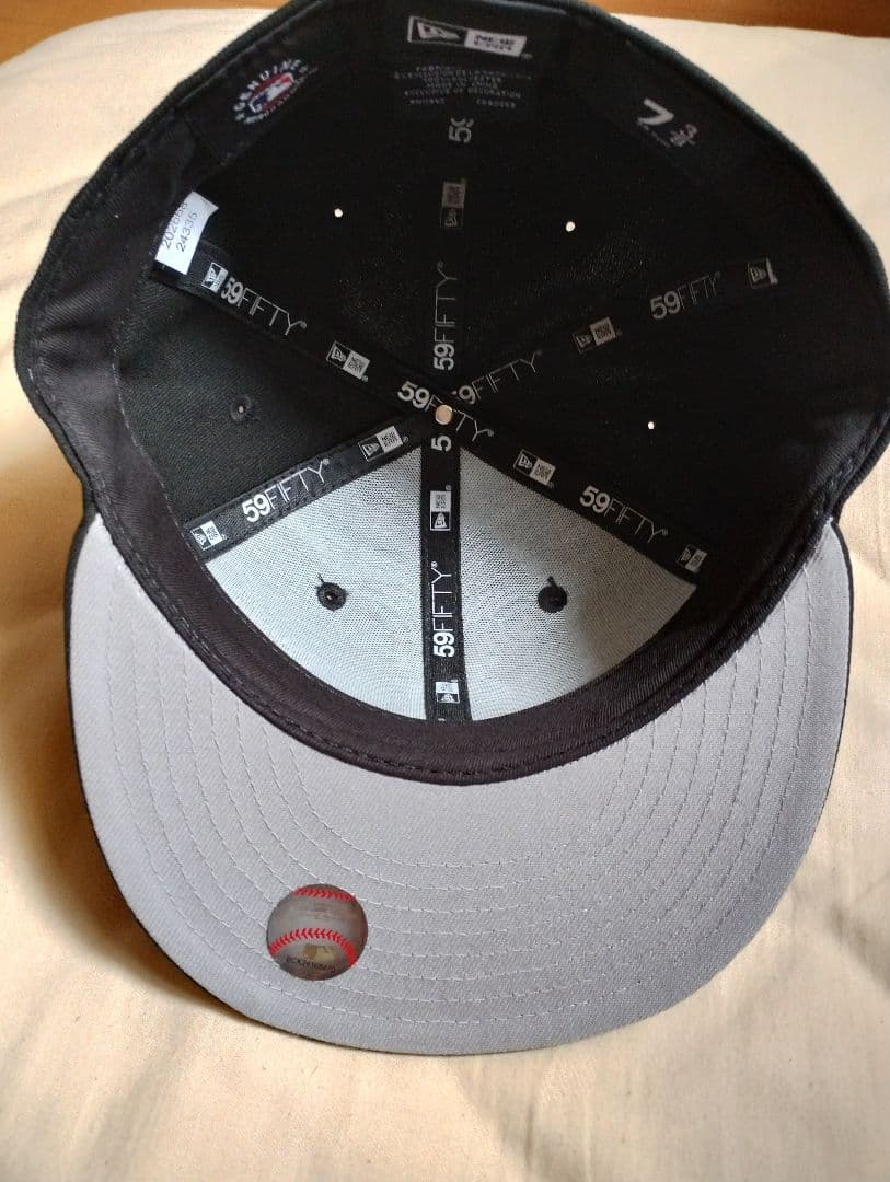 NEWERA 59FIFTY LA 逆ロゴ ブラック 7 3/8 極美品
