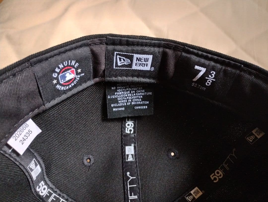 NEWERA 59FIFTY LA 逆ロゴ ブラック 7 3/8 極美品