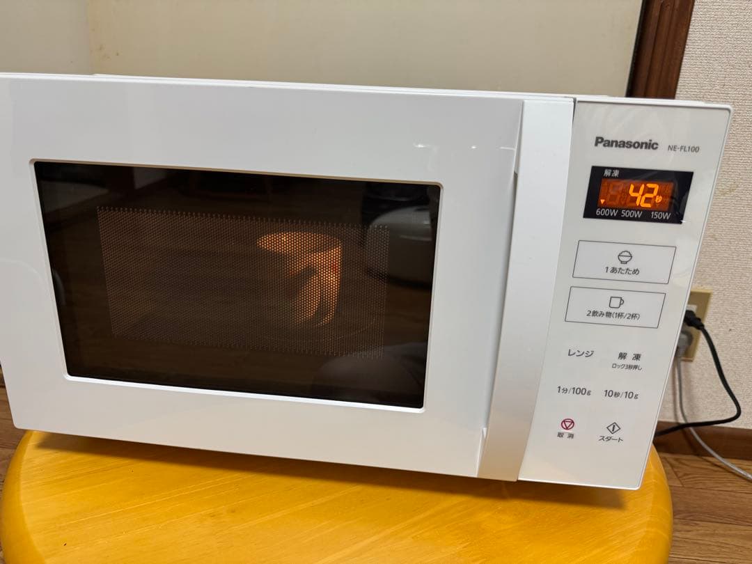 Panasonic NE-FL100 ホワイト電子レンジ