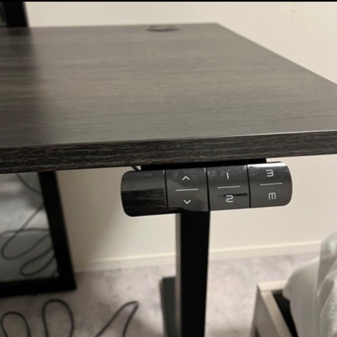 L*O様 電動昇降機能付きパソコンデスク ダークブラウン
