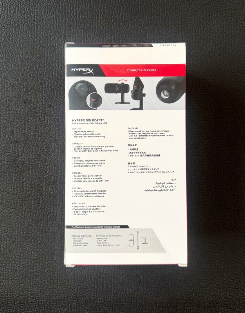 【新品未開封】HyperX SoloCast US スタンドアロン. マイク