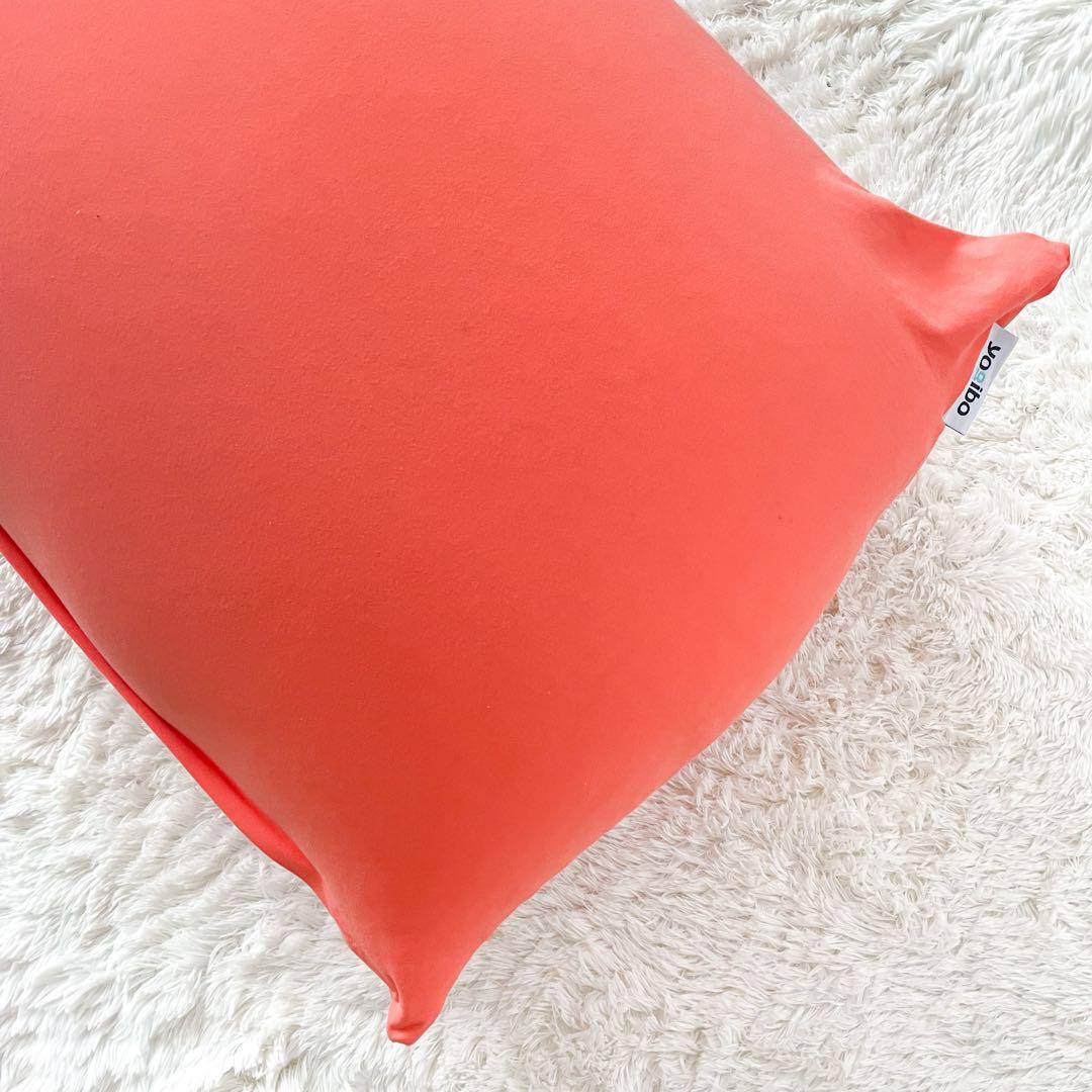 【美品】Yogibo Max 予備ビーズ オレンジ 引取可 クリーニング済