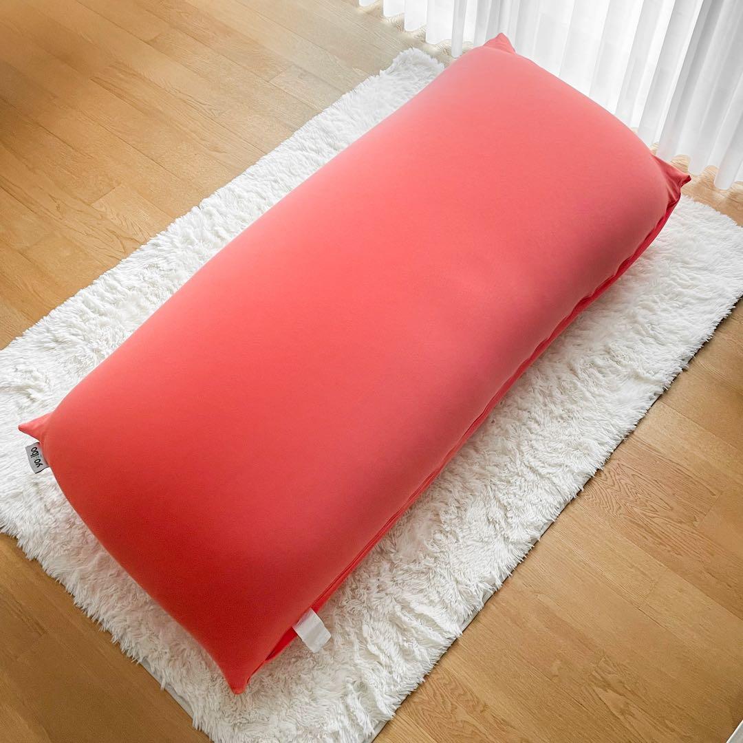 【美品】Yogibo Max 予備ビーズ オレンジ 引取可 クリーニング済
