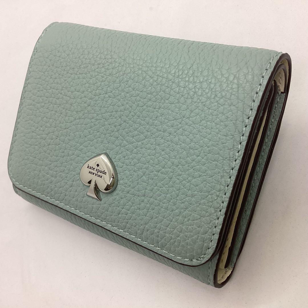 Kate spade ブルー系　コンパクト　スモール財布　K101