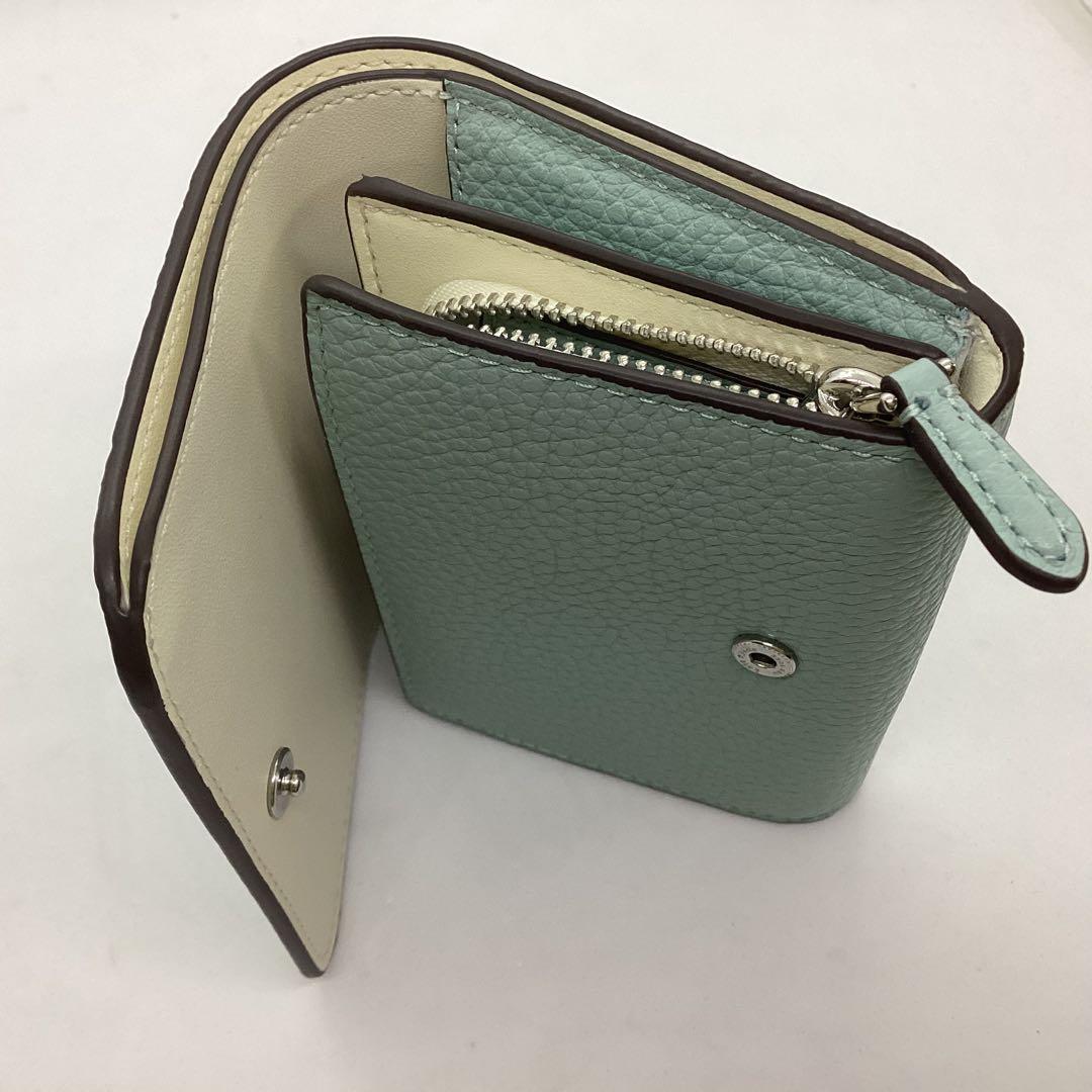 Kate spade ブルー系　コンパクト　スモール財布　K101
