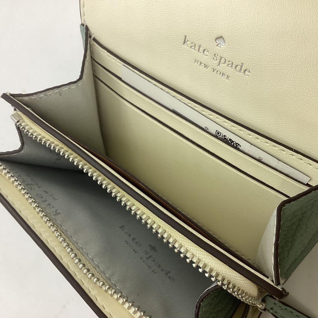 Kate spade ブルー系　コンパクト　スモール財布　K101