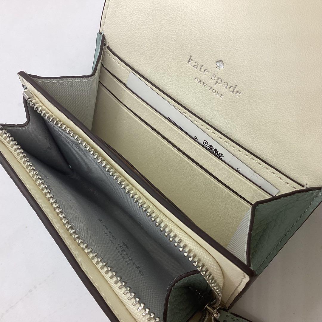 Kate spade ブルー系　コンパクト　スモール財布　K101