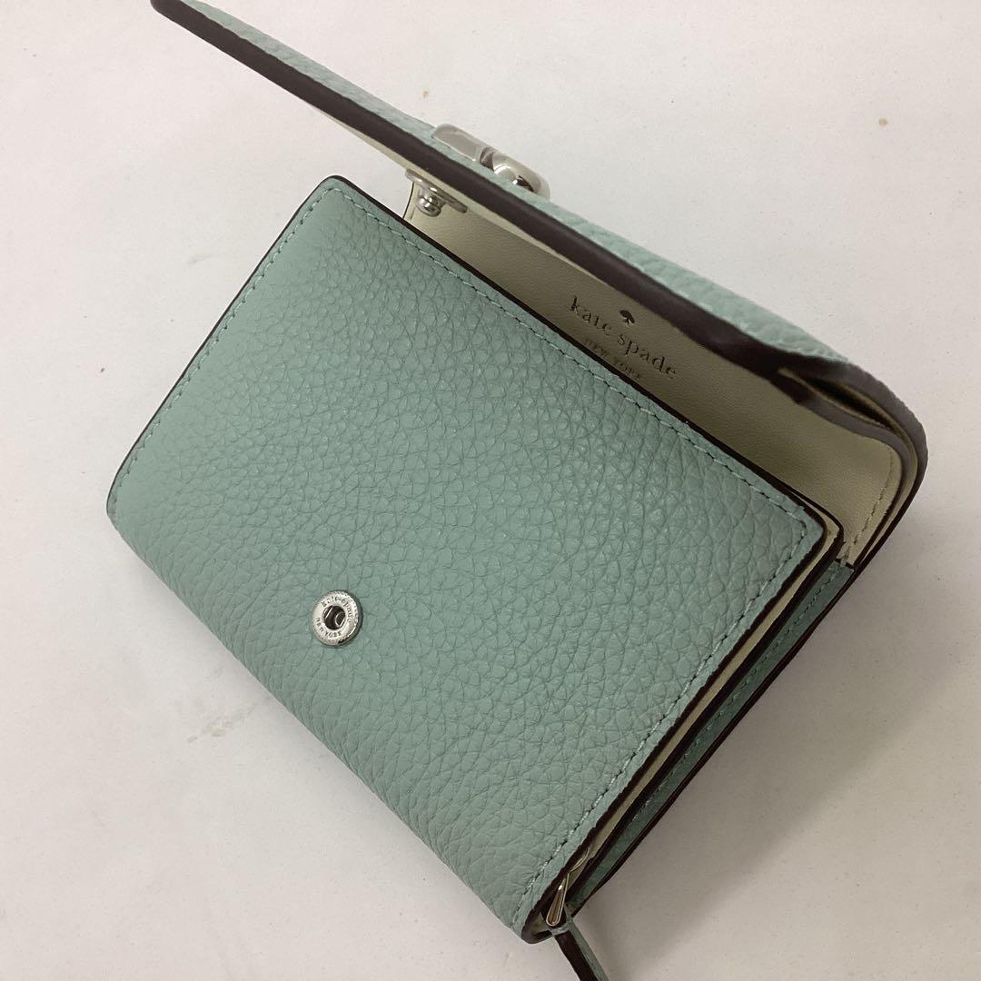 Kate spade ブルー系　コンパクト　スモール財布　K101