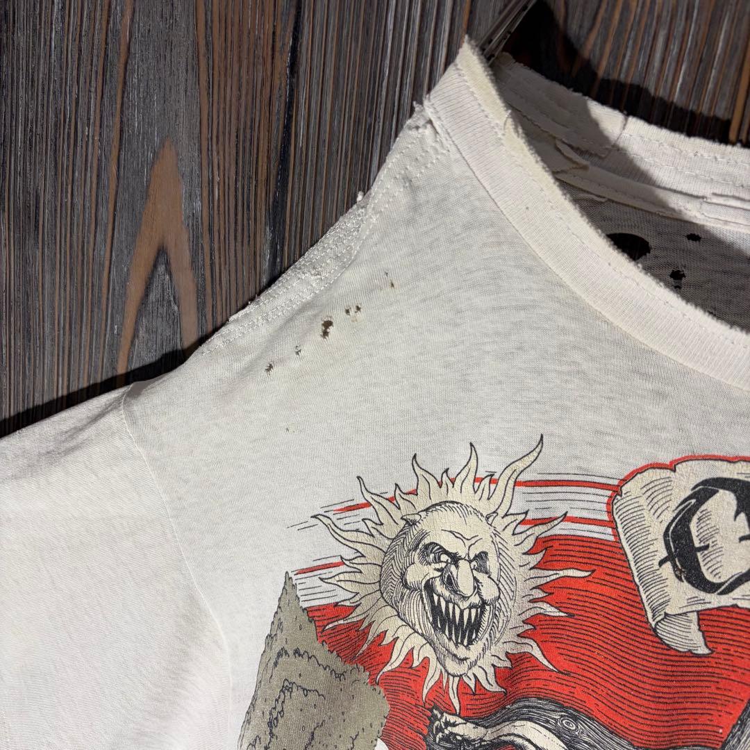 90s Ozzy Osbourne ヴィンテージTシャツ キリスト　一点物　ボロ