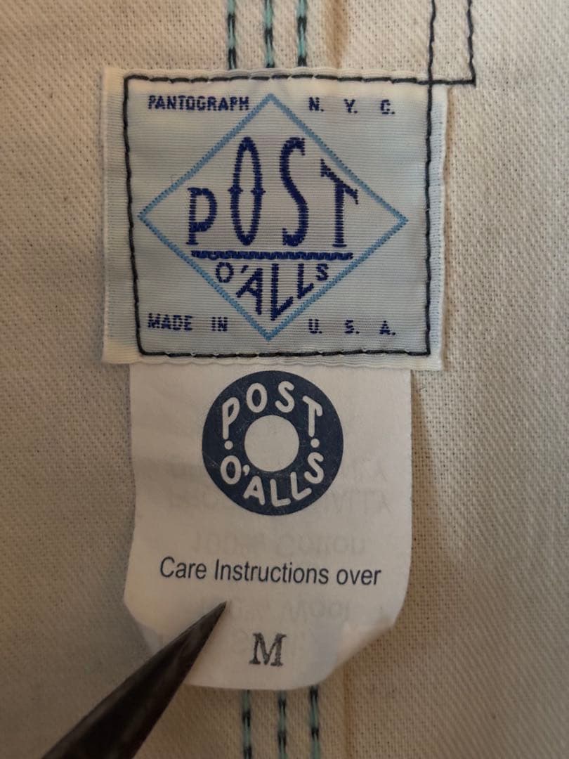 post overalls ウールヘリンボーン　カバーオール　サイズM