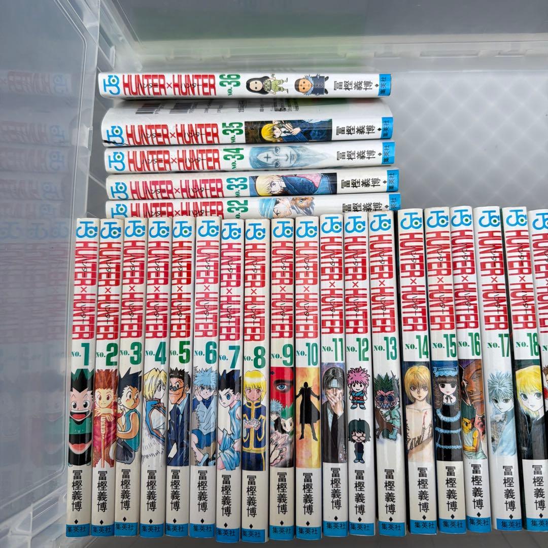 HUNTER×HUNTERの1から36巻のセットです。