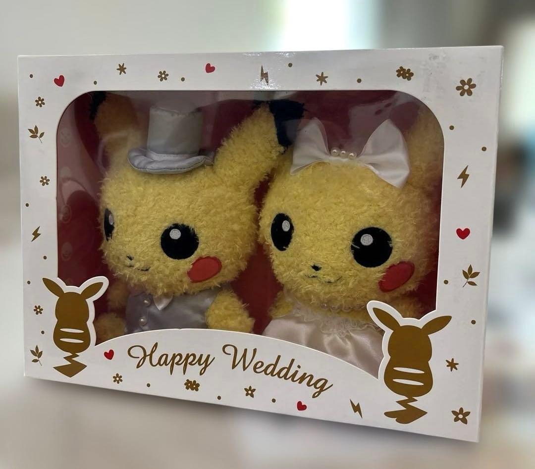 希少　ポケモン　ピカチュウ ウエディングドール もこもこぬいぐるみ 結婚式