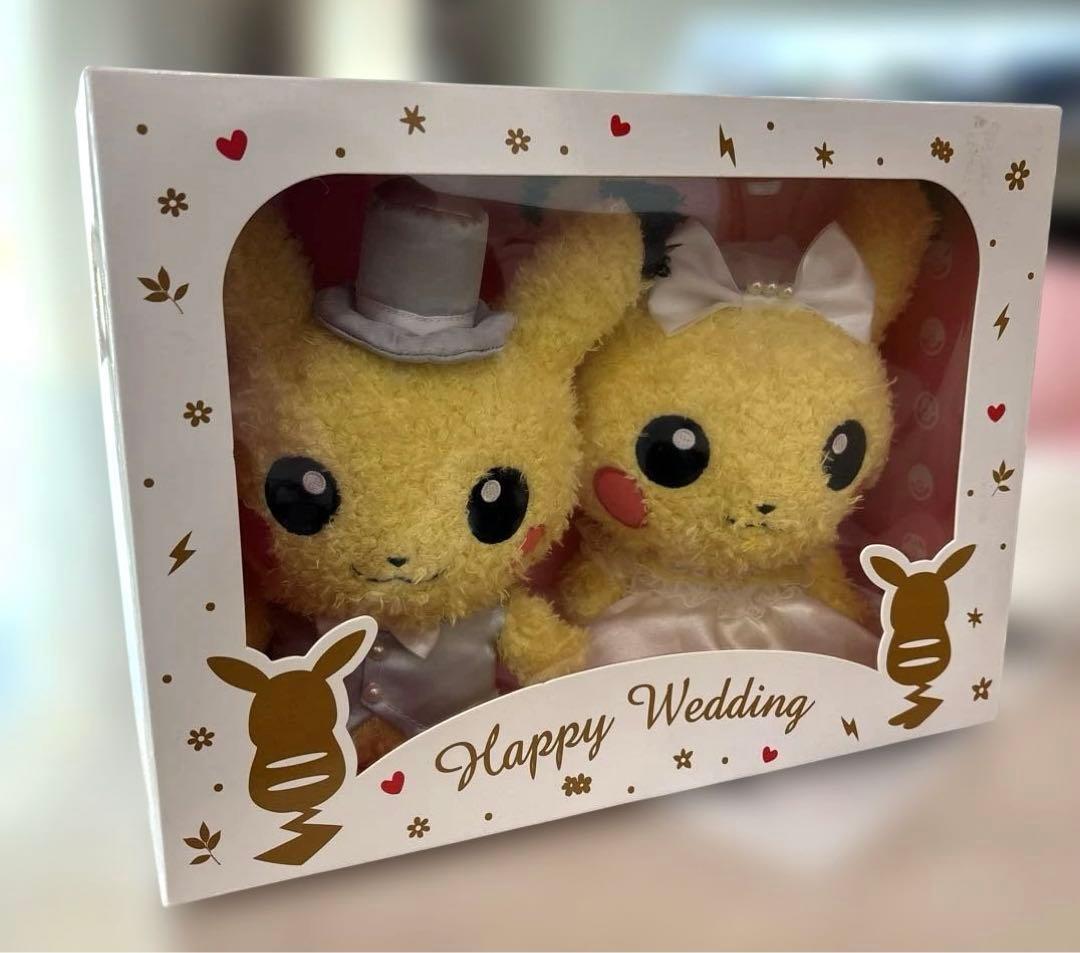 希少　ポケモン　ピカチュウ ウエディングドール もこもこぬいぐるみ 結婚式