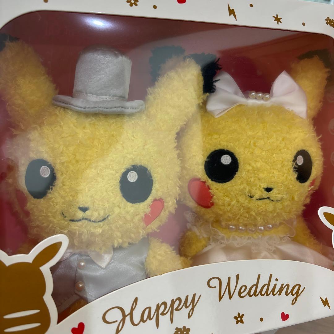 希少　ポケモン　ピカチュウ ウエディングドール もこもこぬいぐるみ 結婚式