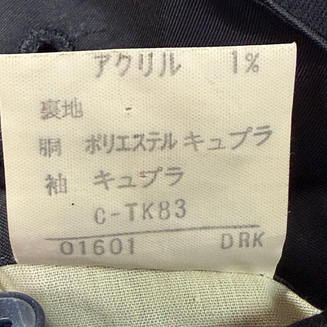 美品 バーバリー 紺ブレ 刻印金ボタン ネイビー シングル XL