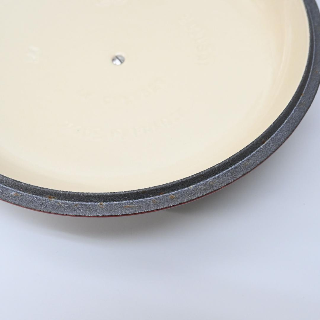 49036★年 ルクルーゼ ビュッフェキャセロール26㎝ 両手鍋 レッド