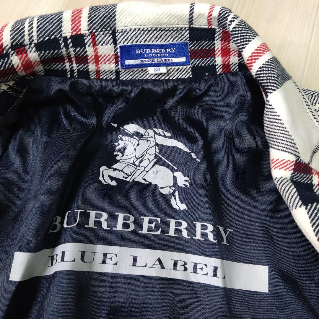 良品　Burberry BLUE LABEL チェック テーラードジャケット