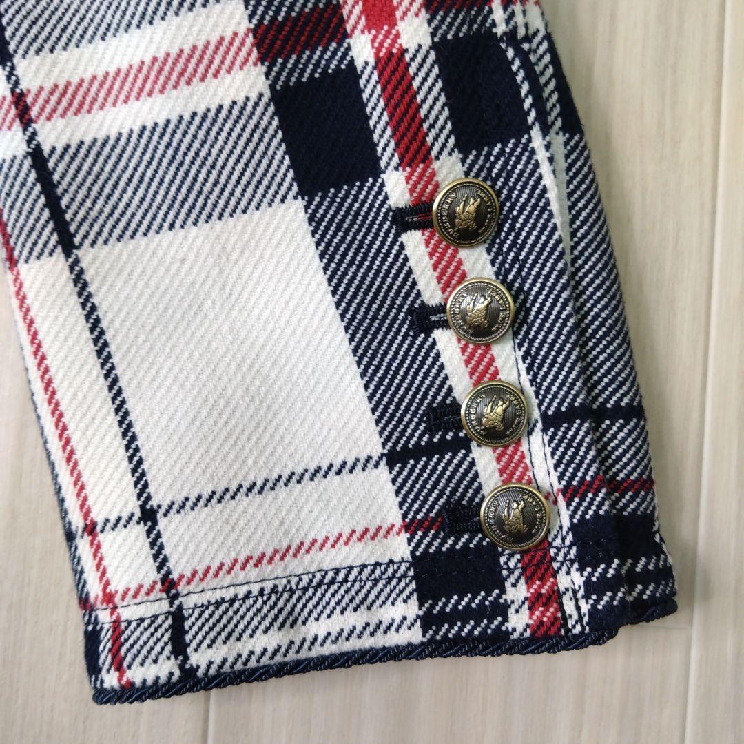 良品　Burberry BLUE LABEL チェック テーラードジャケット