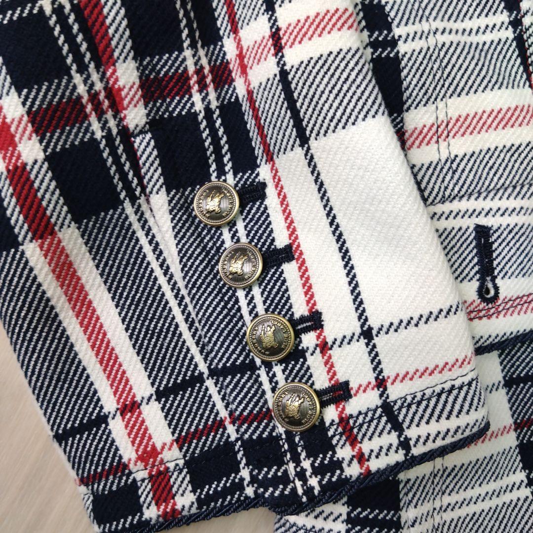 良品　Burberry BLUE LABEL チェック テーラードジャケット